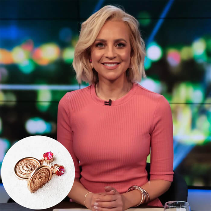 Carrie Bickmore | The project TV | Swarovski Earrings by Bidiliia 