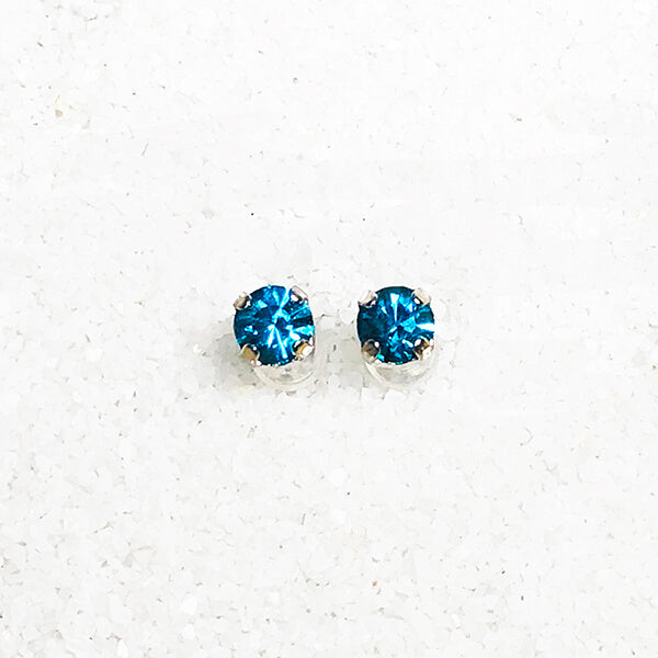 sparkly blue stud earrings for kids australia