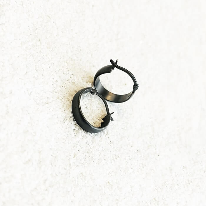black huggie earrings australia 