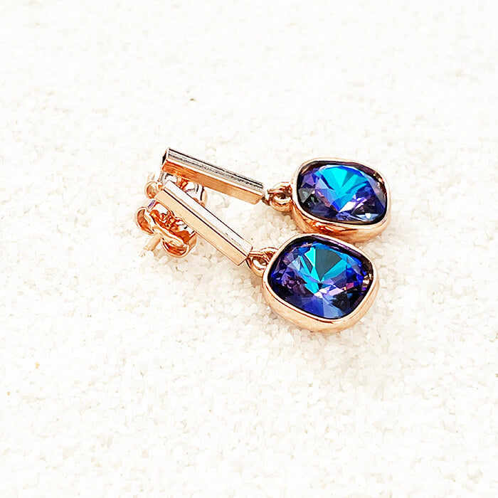 Eloise Purple Swarovski Earrings