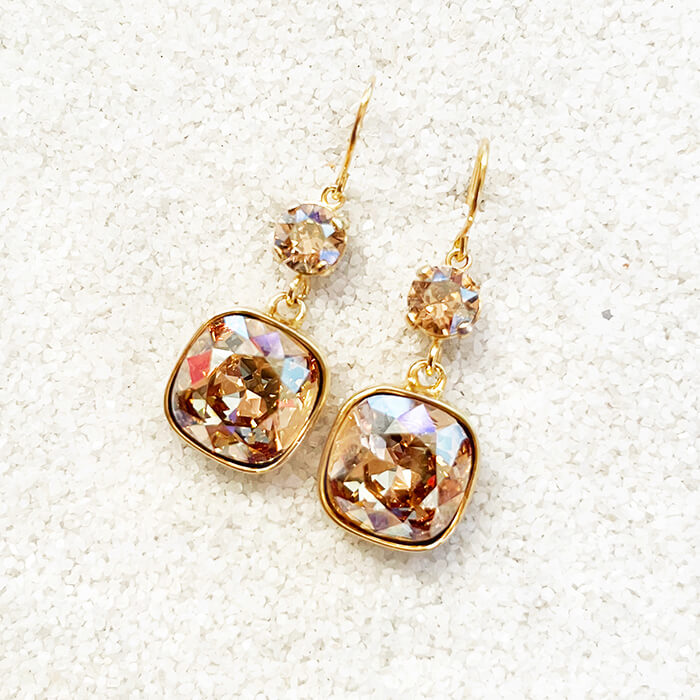 swarovski gold earrings versatile