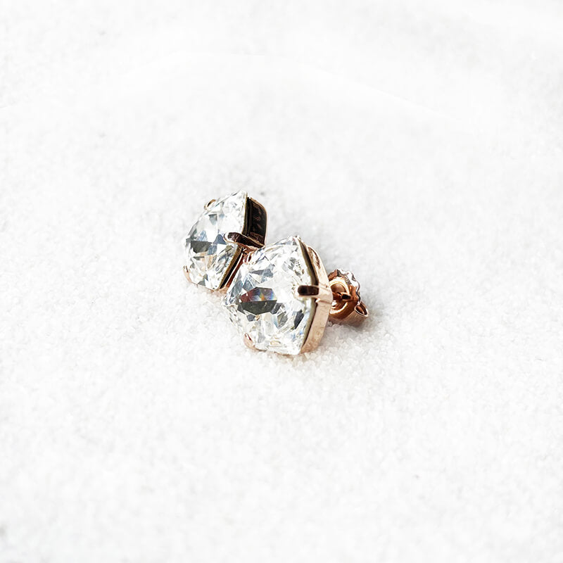 Swarovski Stud Earrings Swarovski rose gold stud earrings Vera Bidiliia