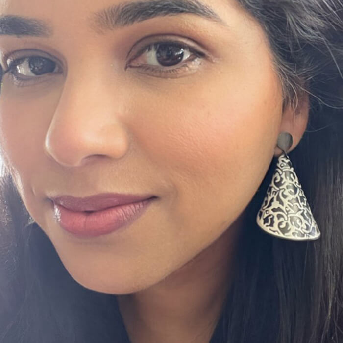 Very long store dangle earrings