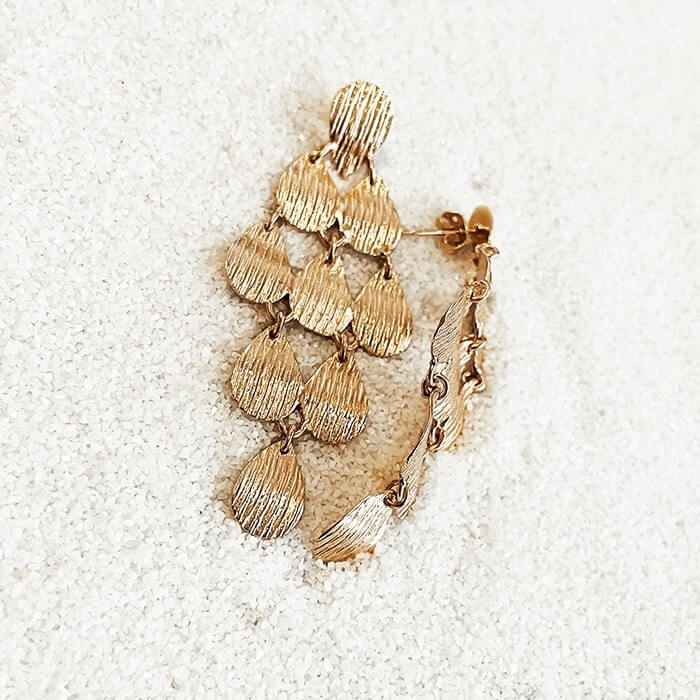 rose gold dangle earrings online