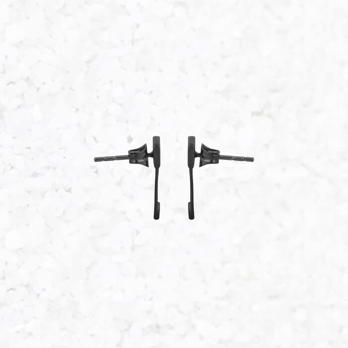 safety pin earrings side view 