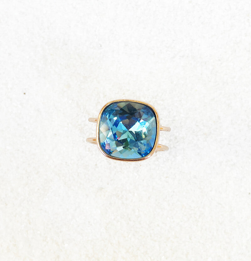 Swarovski blue ring