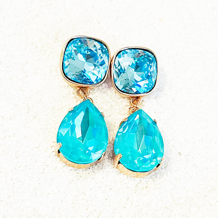 Blue Swarovski Earrings