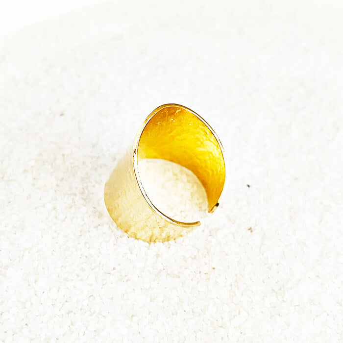Hammered Gold Ring adjustable
