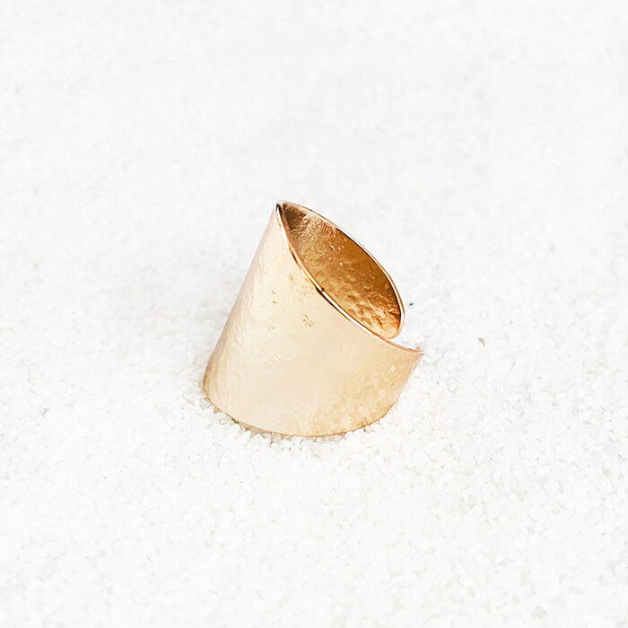 Hammered Rose Gold Ring