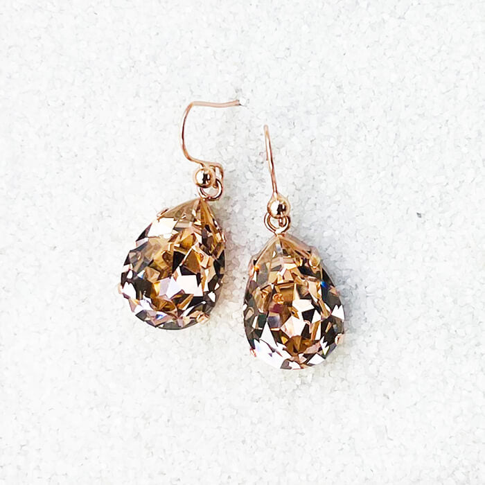 Swarovski Rose Gold Earrings Australia