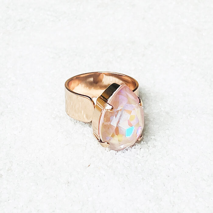 Swarovski Pink Stone Ring elegant