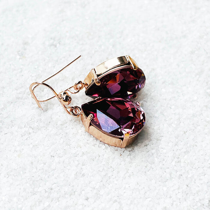 Swarovski Rose Gold Earrings ethical
