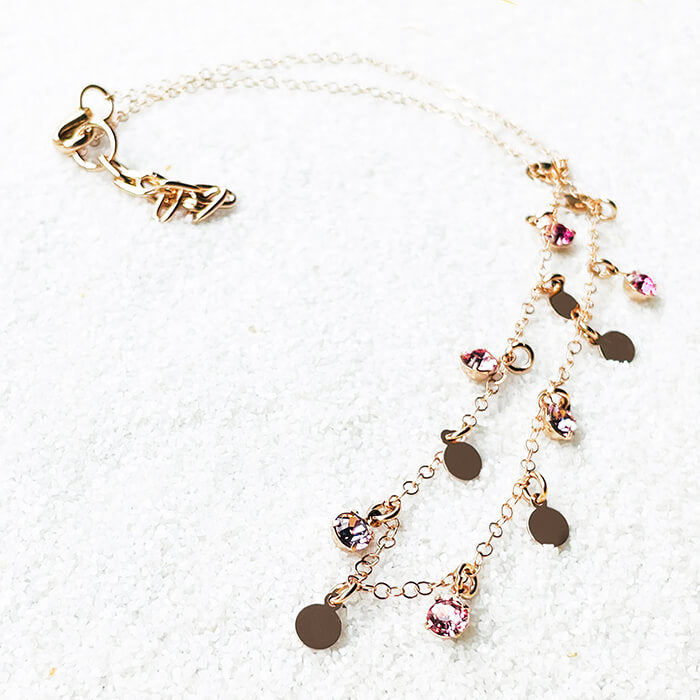 Swarovski Rose Gold Necklace
