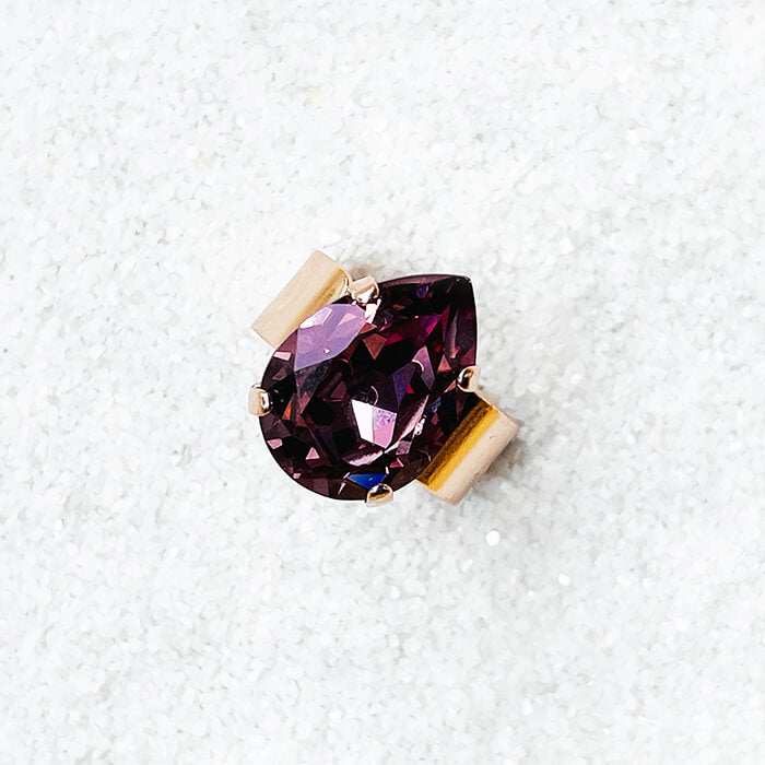 Swarovski Rose Gold Ring top view 