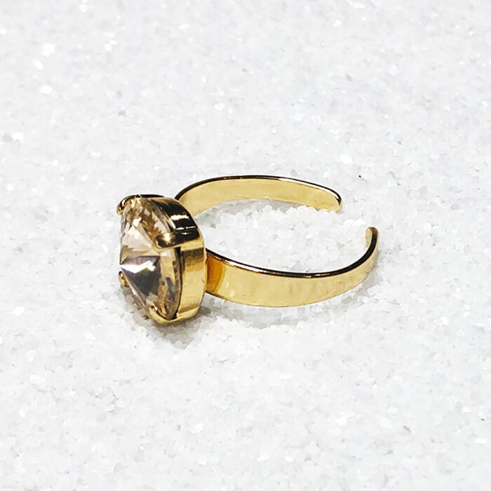 Swarovski Gold Ring adjustable