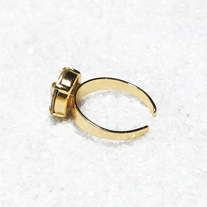 Swarovski Gold Ring adjustable ring