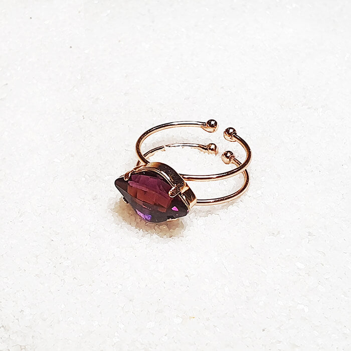 Swarovski amethyst ring deals