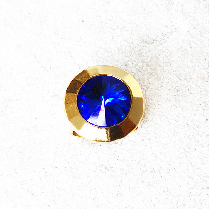 Blue and Gold unique swarovski jewellery statement rings 