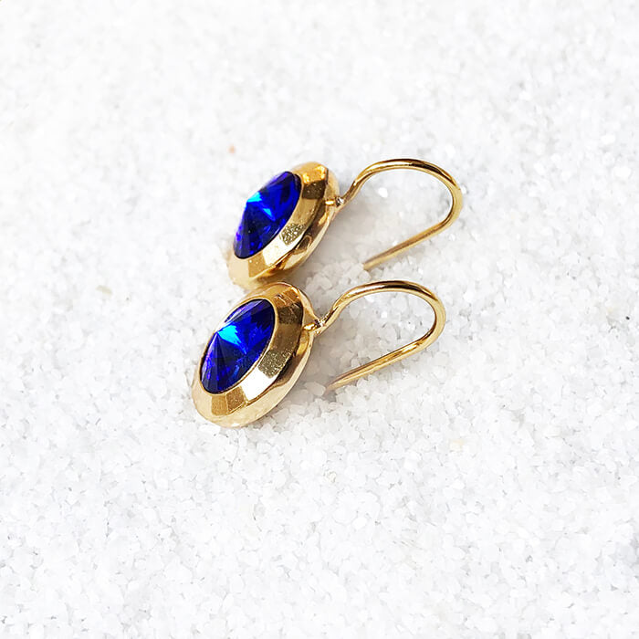 Royal Blue Drop Earrings unique