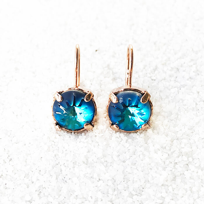 blue drop earrings 