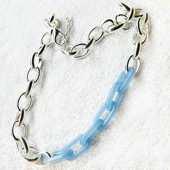 Dainty Silver Necklace with Swarovski Silver Necklace elegant