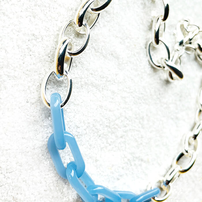 Dainty Silver Necklace with Swarovski Silver Necklace