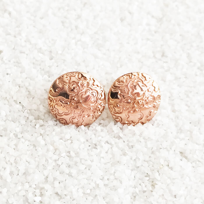 Rose Gold Stud Earrings