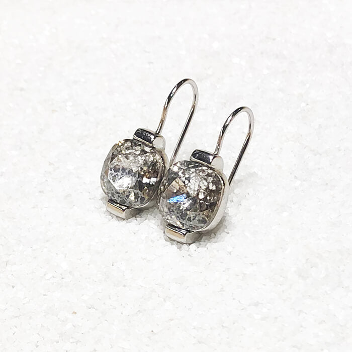 silver crystal drop earrings australia swarovski 