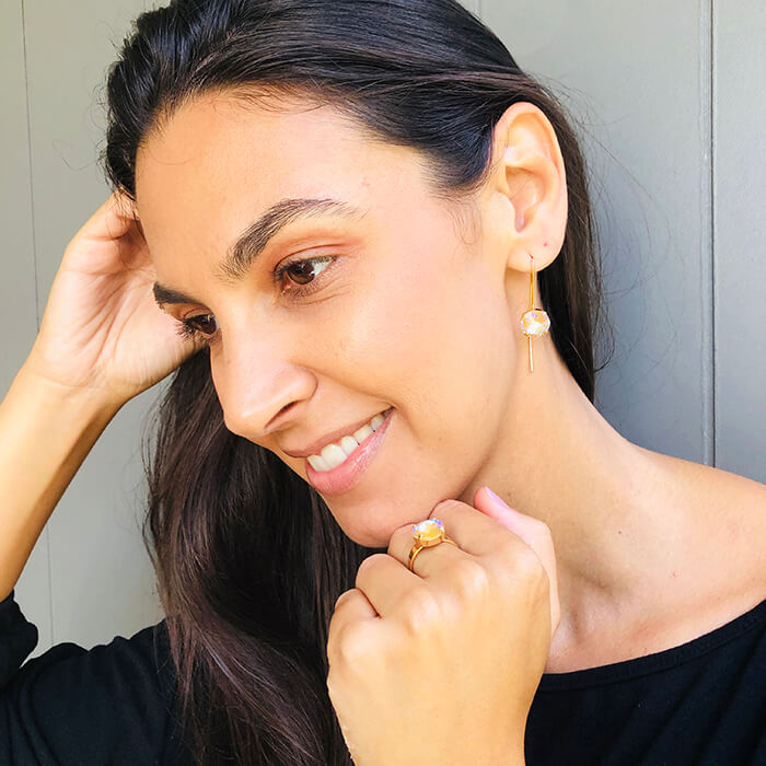 Passion Gold Long Drop Earrings