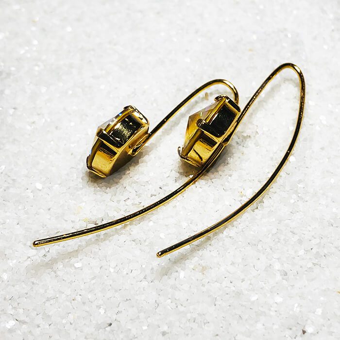 Passion Gold Long Drop Earrings