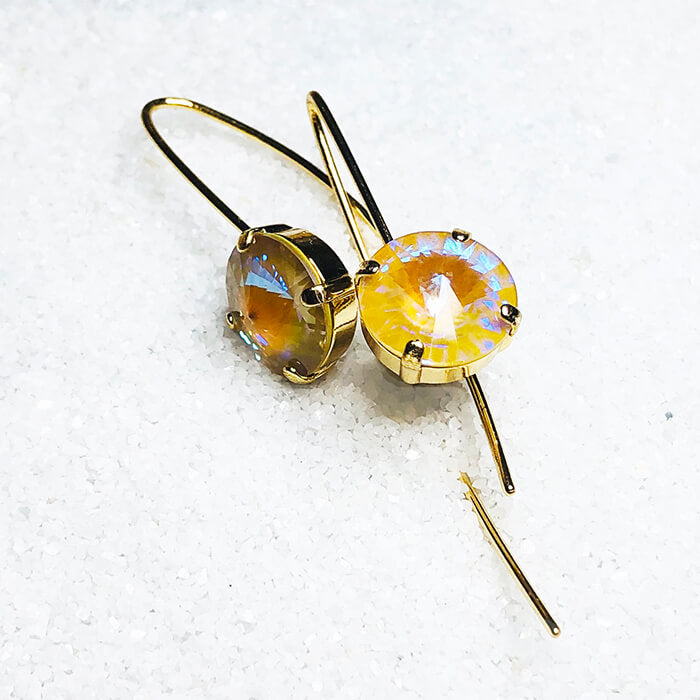 Passion Gold Long Drop Earrings