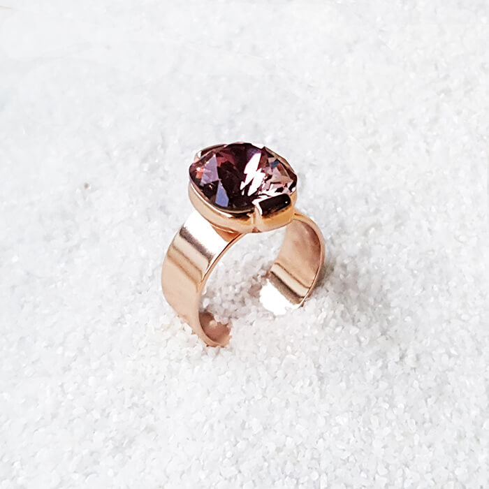 Zene Glam Swarovski Statement Ring