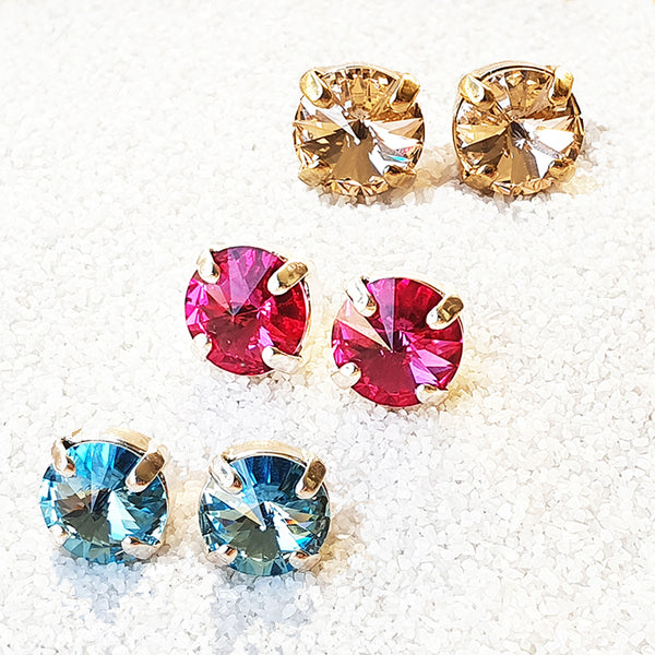 Large swarovski crystal stud earrings deals