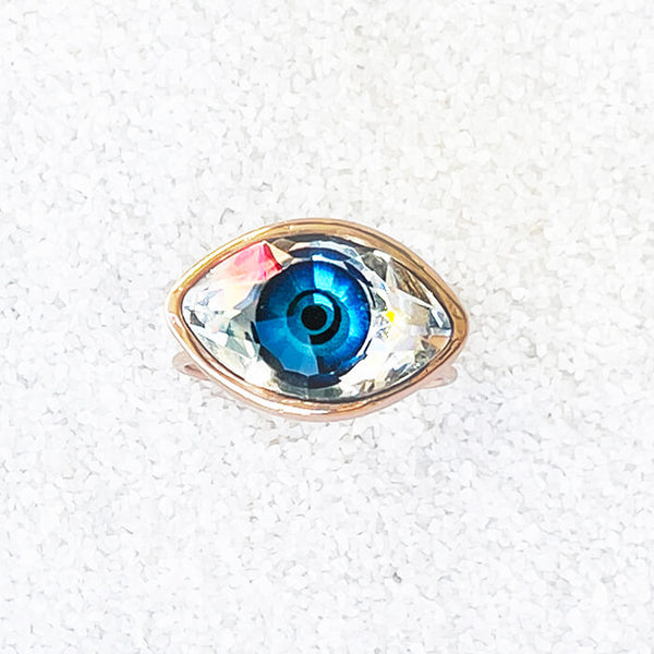 Evil eye swarovski ring on sale