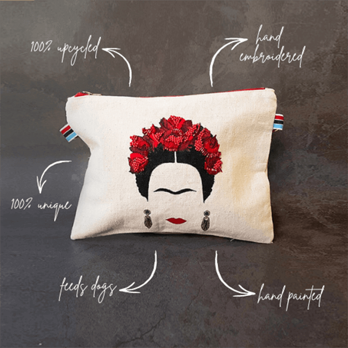 frida kahlo hand embroidered designer bag