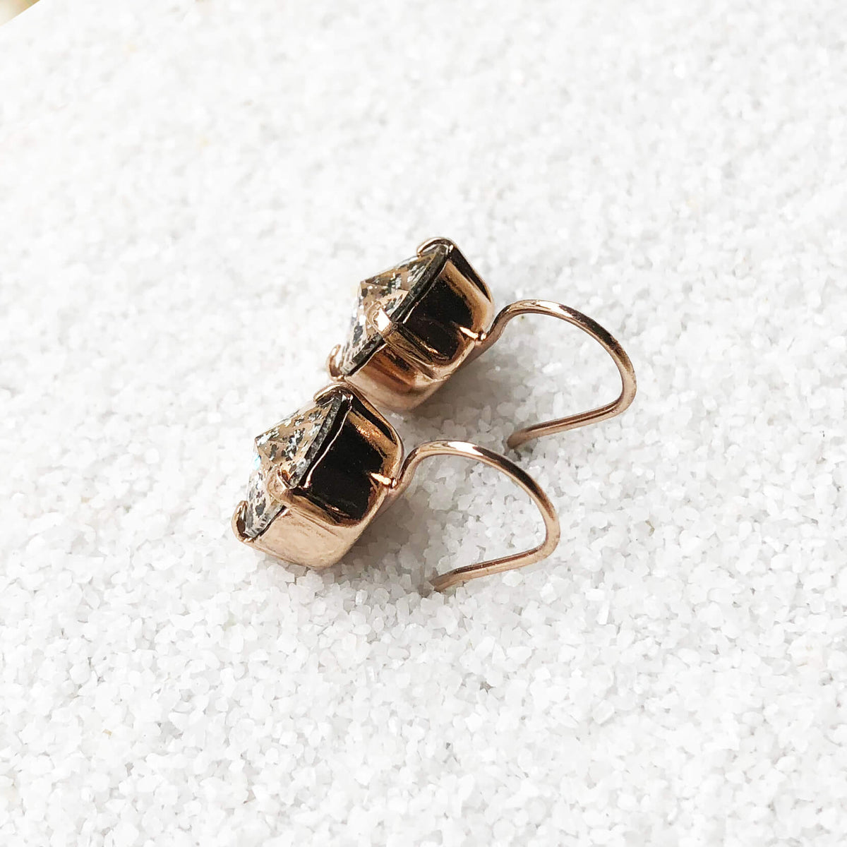 rose gold earrings australian jewellery ethically handmade 