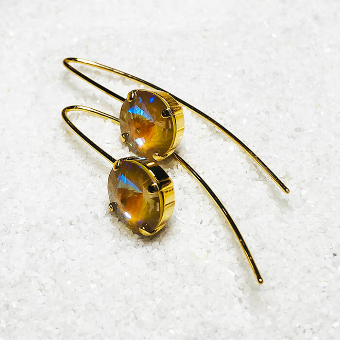 Passion Gold Long Drop Earrings