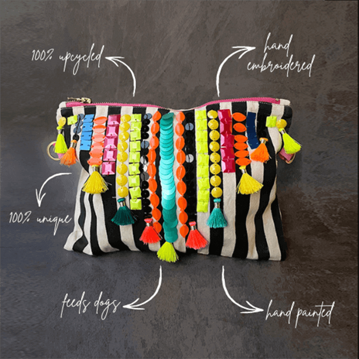 hand embroidered designer bag