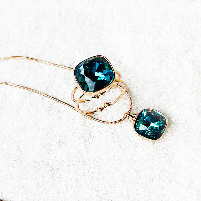 Indicolite Pendant Swarovski 