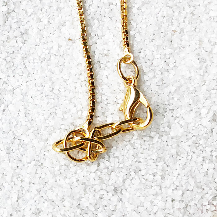 gold lobster claw closure