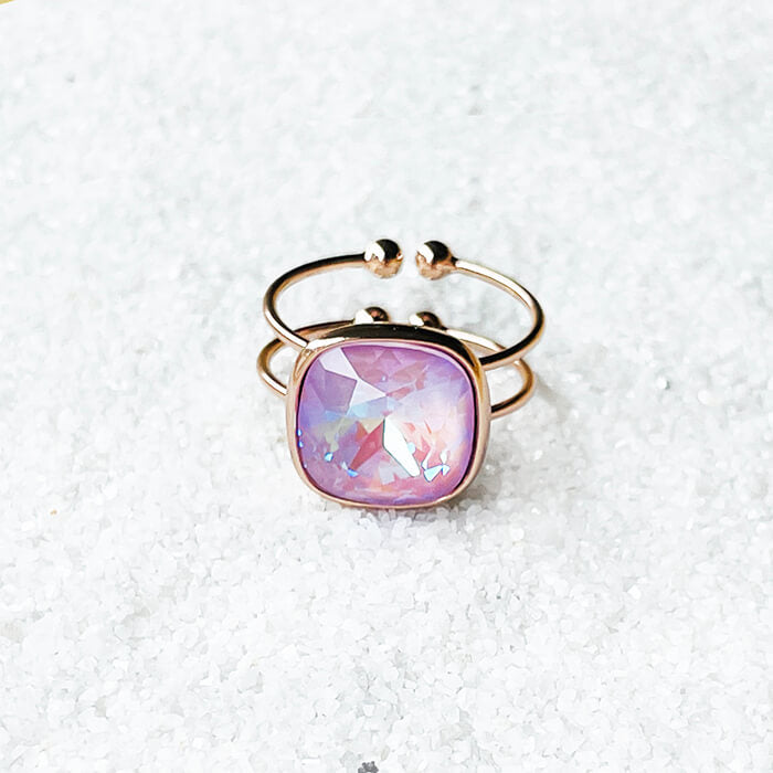 Lavender Swarovski Ring ethical 