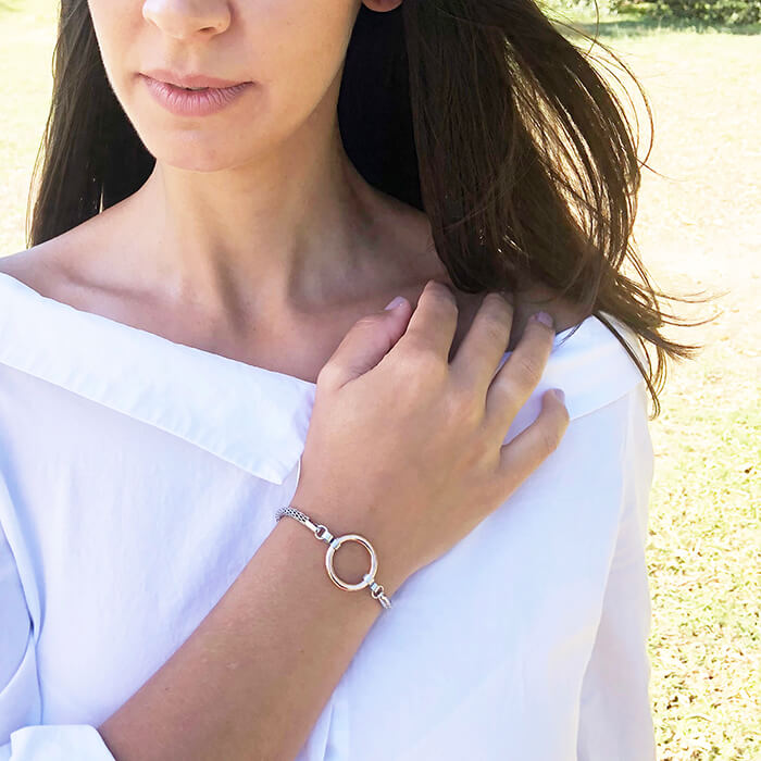 unique ethical bracelet rose gold silver