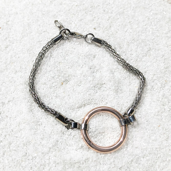 elegant versatile unique ethical bracelet rose gold silver ethical jewellery