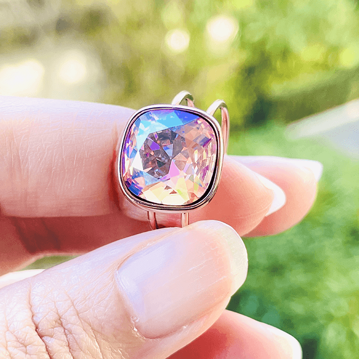 Swarovski crystal owl ring online