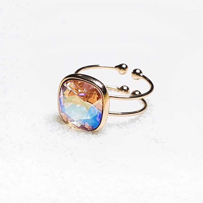 Pegasi Light Pink Swarovski Ring