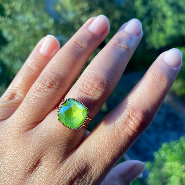 Lime green swarovski crystals store