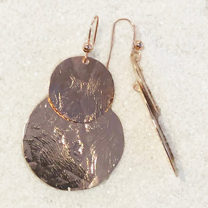 playful dangly rose gold drop earrings online
