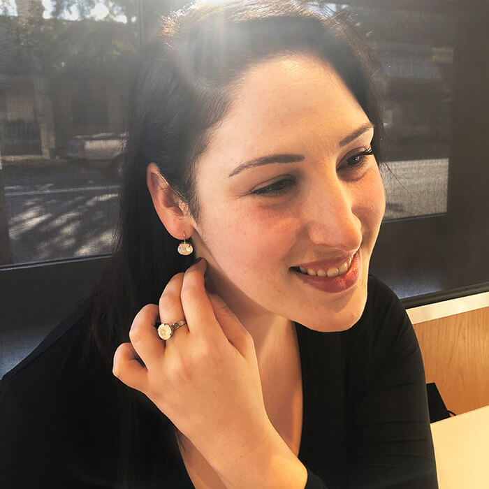 Moonlight Crystal Drop Earrings