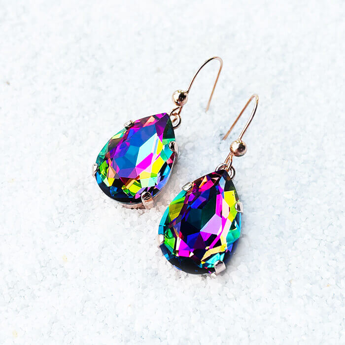 rainbow earrings Swarovski