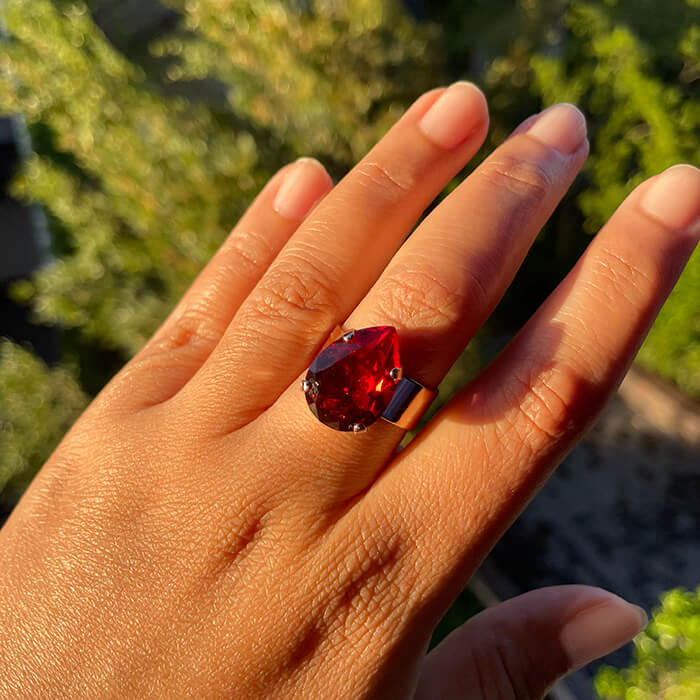 Swarovski sales red ring